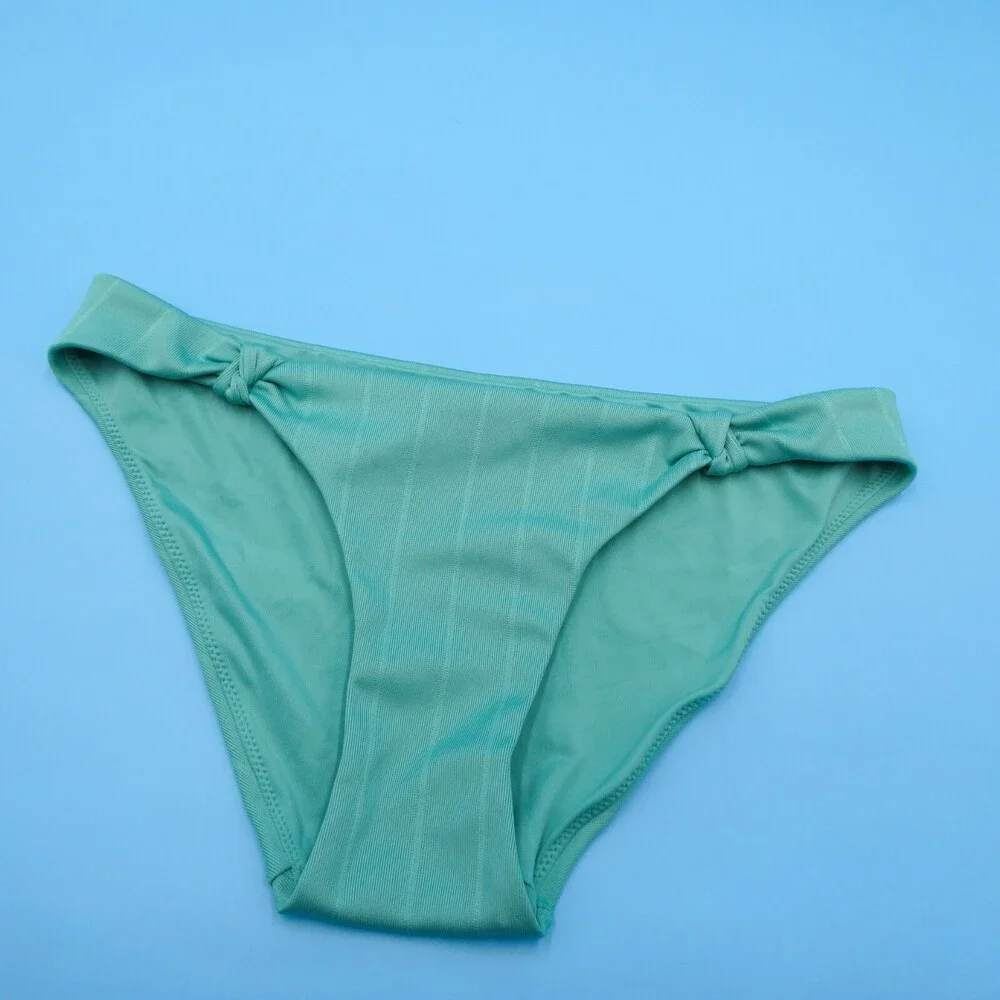 Victorias Secret Medium Green Twisted Top Brazilian Bikini Bottom Swimwear Beach